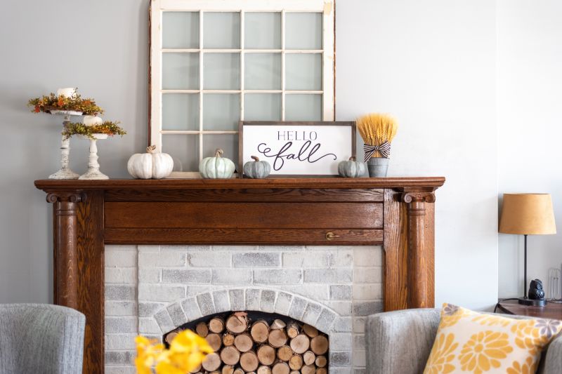 Elegant Wood Mantel Finishes